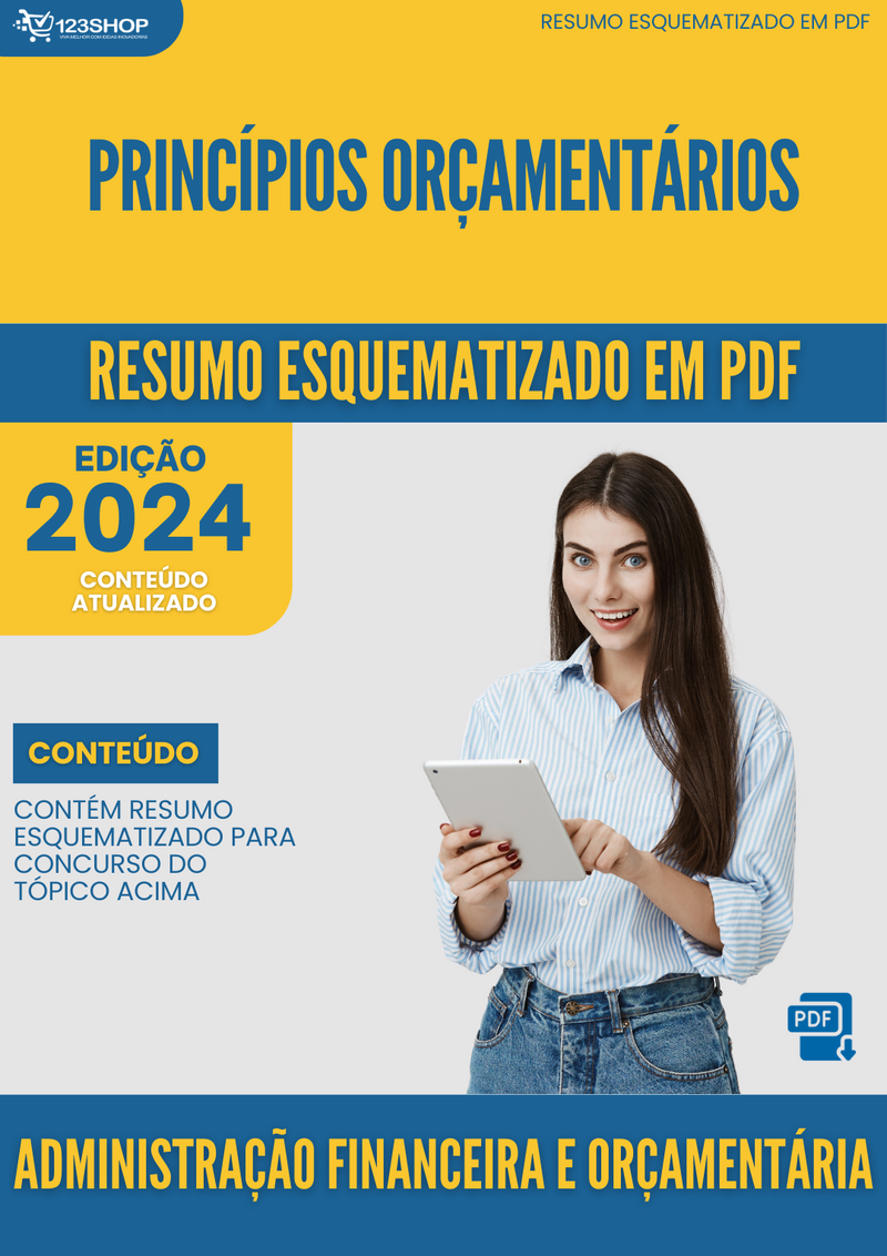 Resumo Esquematizado de Administração Financeira E Orçamentária Sobre Princípios Orçamentários para Concursos | loja123shop