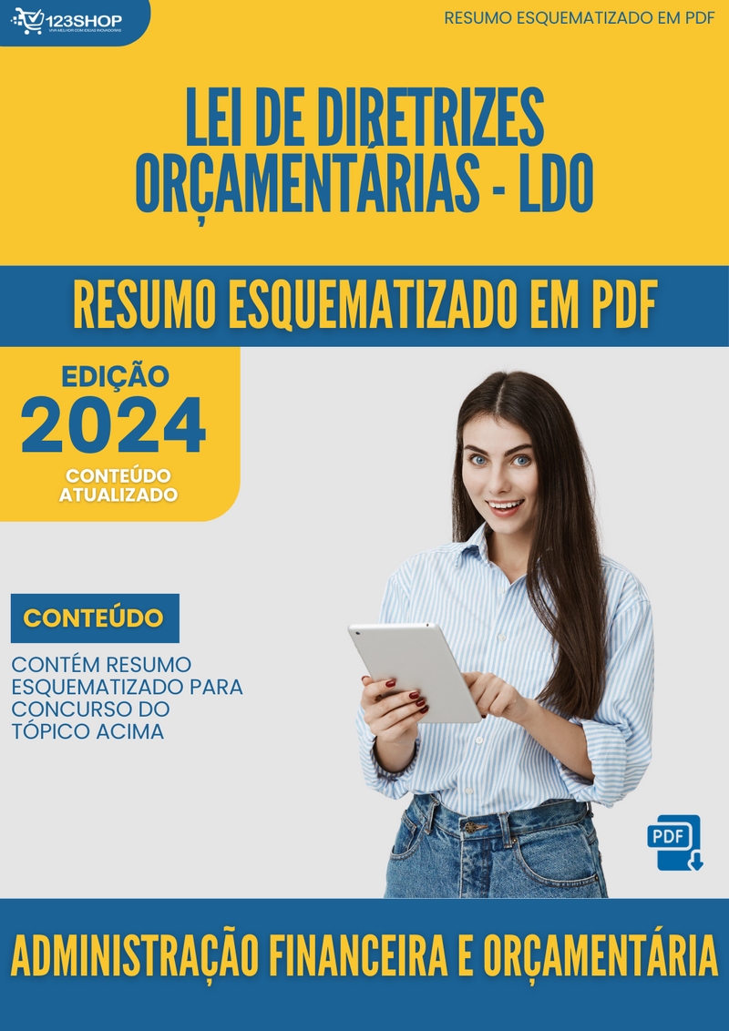 Resumo Esquematizado de Administração Financeira E Orçamentária Sobre Lei De Diretrizes Orçamentárias - Ldo para Concursos | loja123shop