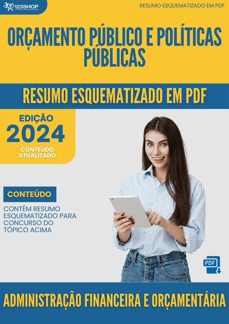 Resumo Esquematizado de Administração Financeira E Orçamentária Sobre Orçamento Público E Políticas Públicas para Concursos | loja123shop