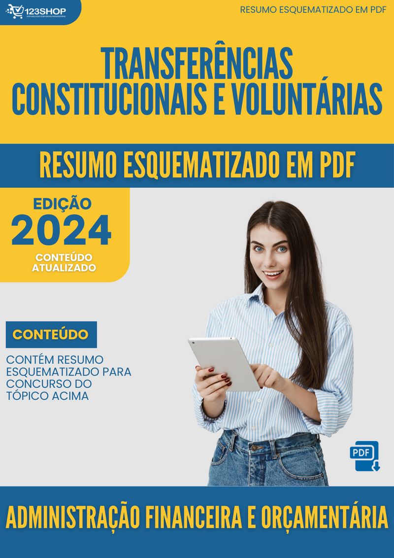 Resumo Esquematizado de Administração Financeira E Orçamentária Sobre Transferências Constitucionais E Voluntárias para Concursos | loja123shop