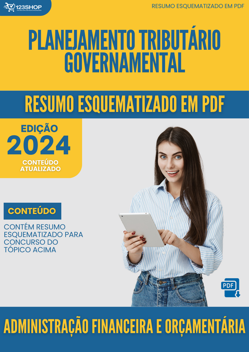 Resumo Esquematizado de Administração Financeira E Orçamentária Sobre Planejamento Tributário Governamental para Concursos | loja123shop