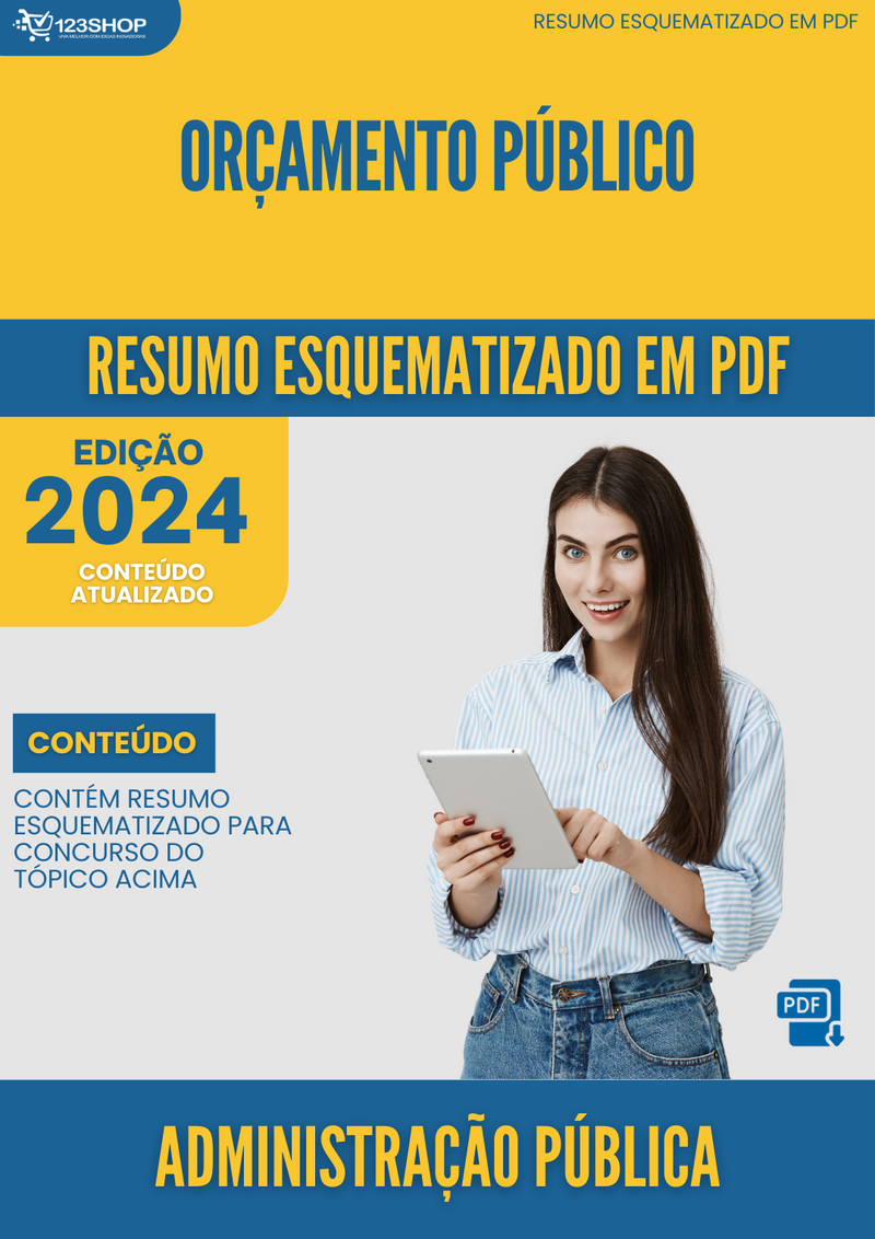 Resumo Esquematizado de Administração Pública Sobre Orçamento Público para Concursos | loja123shop