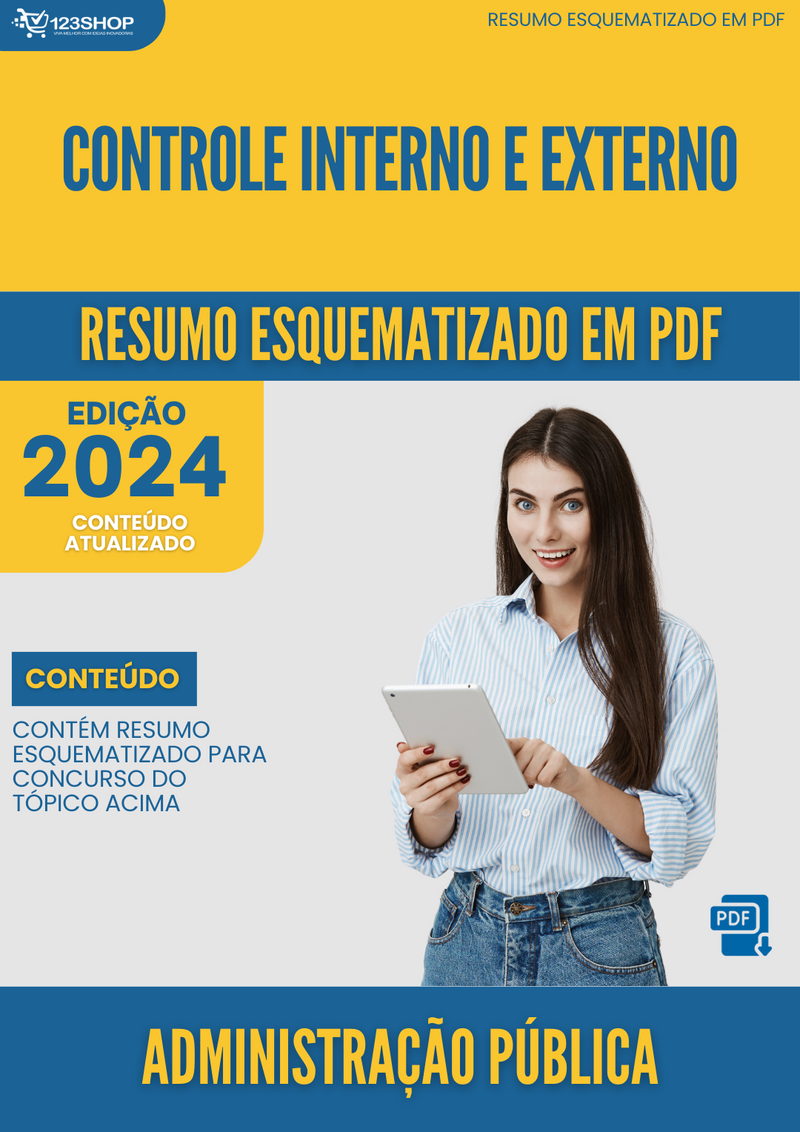 Resumo Esquematizado de Administração Pública Sobre Controle Interno E Externo para Concursos | loja123shop