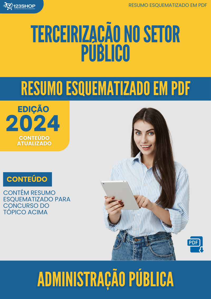 Resumo Esquematizado de Administração Pública Sobre Terceirização No Setor Público para Concursos | loja123shop