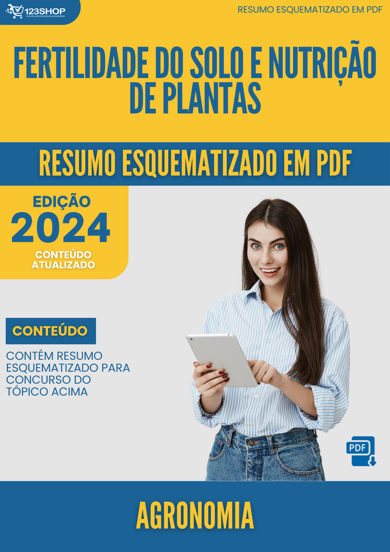 Resumo Esquematizado de Agronomia Sobre Fertilidade Do Solo E Nutrição De Plantas para Concursos | loja123shop