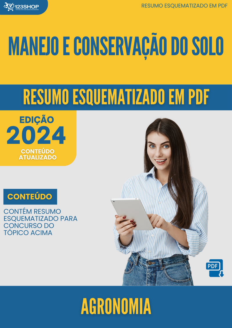 Resumo Esquematizado de Agronomia Sobre Manejo E Conservação Do Solo para Concursos | loja123shop