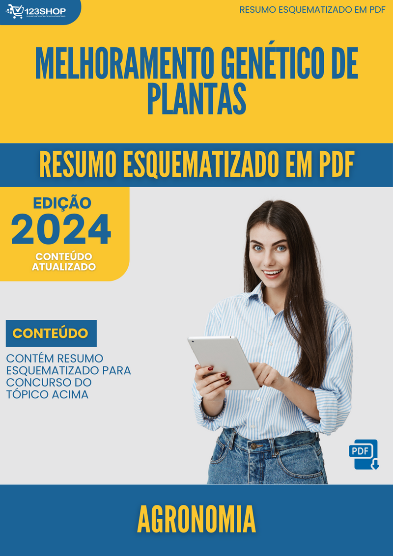 Resumo Esquematizado de Agronomia Sobre Melhoramento Genético De Plantas para Concursos | loja123shop