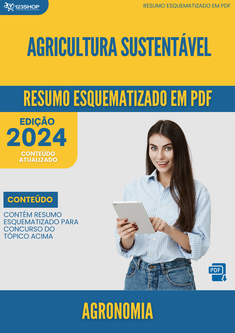 Resumo Esquematizado de Agronomia Sobre Agricultura Sustentável para Concursos | loja123shop