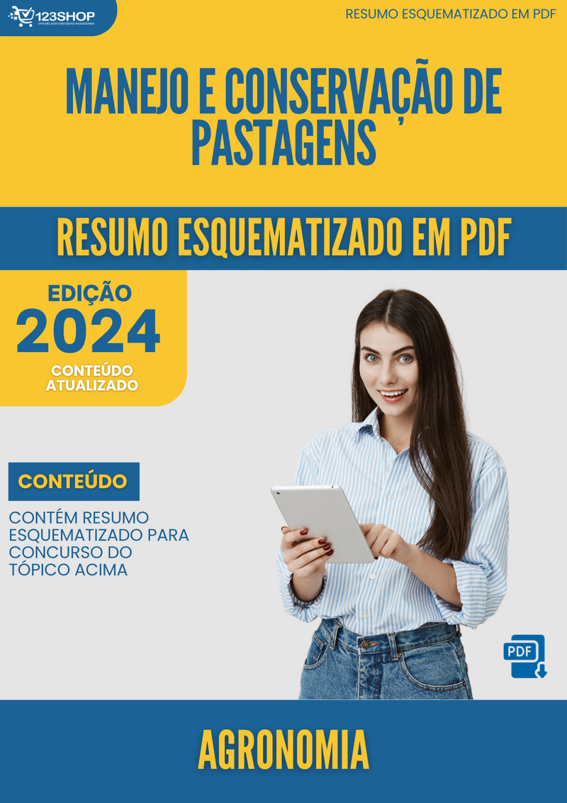 Resumo Esquematizado de Agronomia Sobre Manejo E Conservação De Pastagens para Concursos | loja123shop