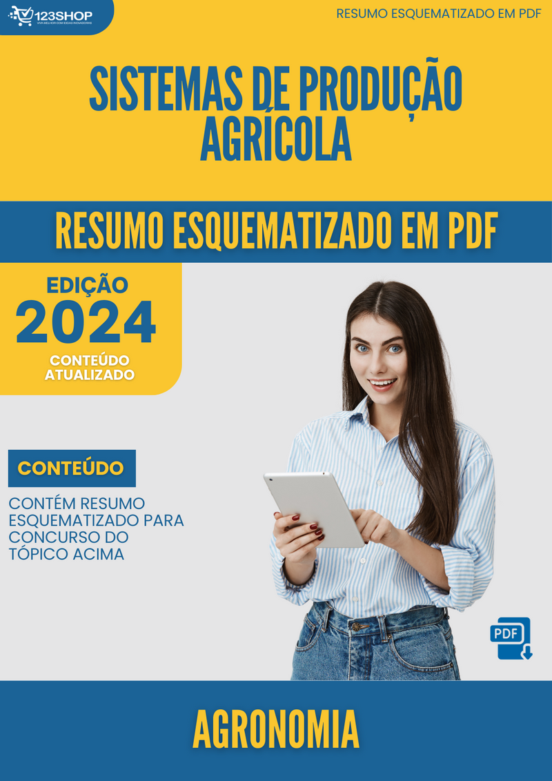 Resumo Esquematizado de Agronomia Sobre Sistemas De Produção Agrícola para Concursos | loja123shop