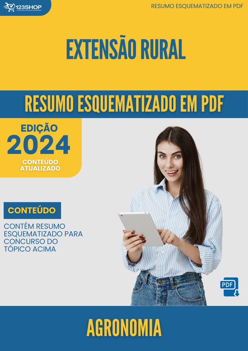 Resumo Esquematizado de Agronomia Sobre Extensão Rural para Concursos | loja123shop