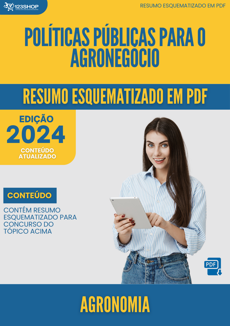 Resumo Esquematizado de Agronomia Sobre Políticas Públicas Para O Agronegócio para Concursos | loja123shop