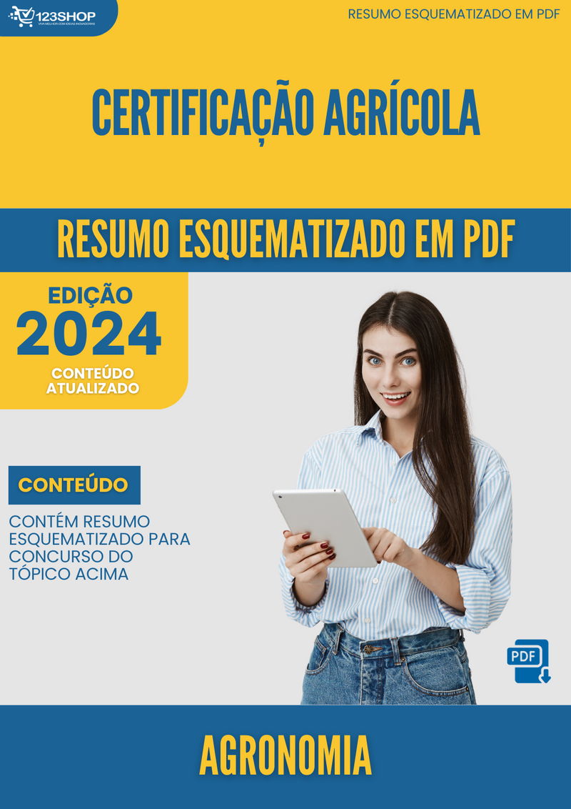 Resumo Esquematizado de Agronomia Sobre Certificação Agrícola para Concursos | loja123shop