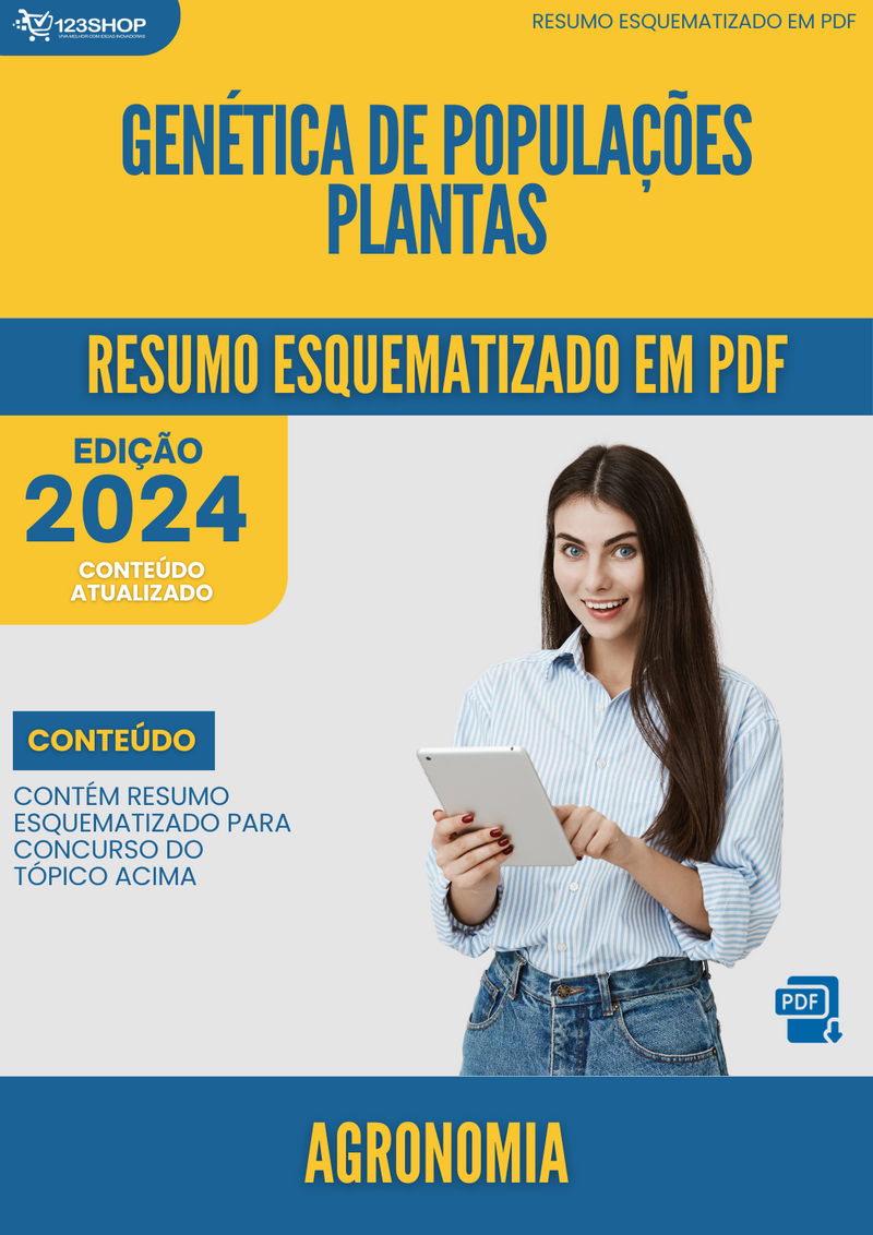 Resumo Esquematizado de Agronomia Sobre Genética De Populações Plantas para Concursos | loja123shop