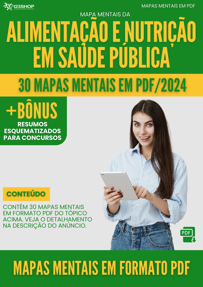 Mapas Mentais de Alimentação E Nutrição Em Saúde Pública | loja123shop