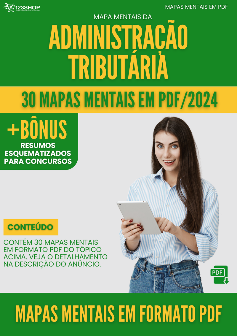 Mapas Mentais de Administração Tributária | loja123shop