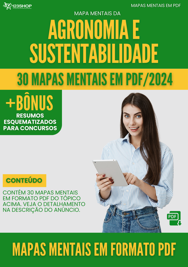 Mapas Mentais de Agronomia E Sustentabilidade | loja123shop