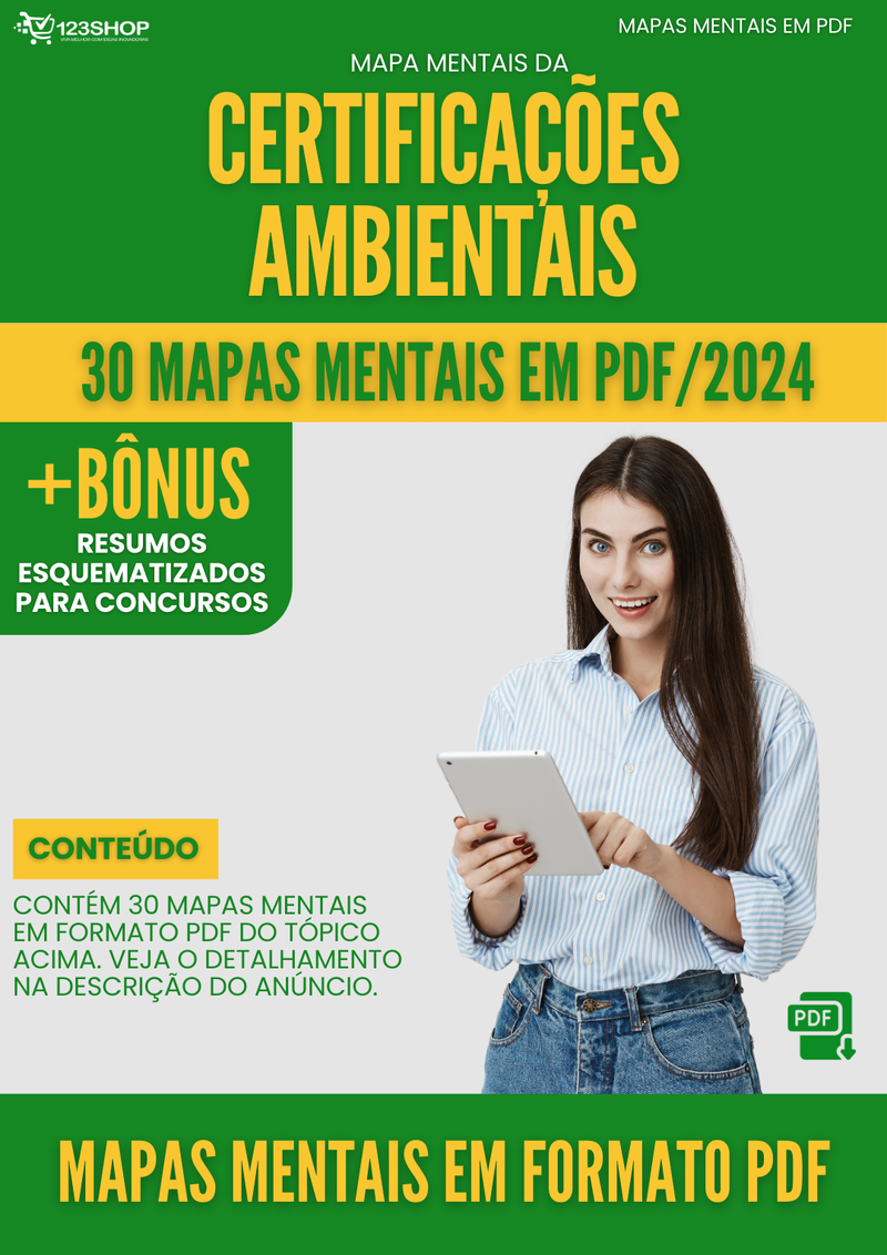 Mapas Mentais de Certificações Ambientais | loja123shop