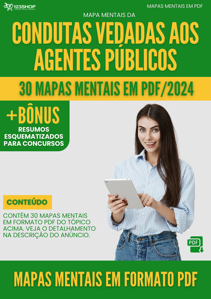 Mapas Mentais de Condutas Vedadas Aos Agentes Públicos | loja123shop