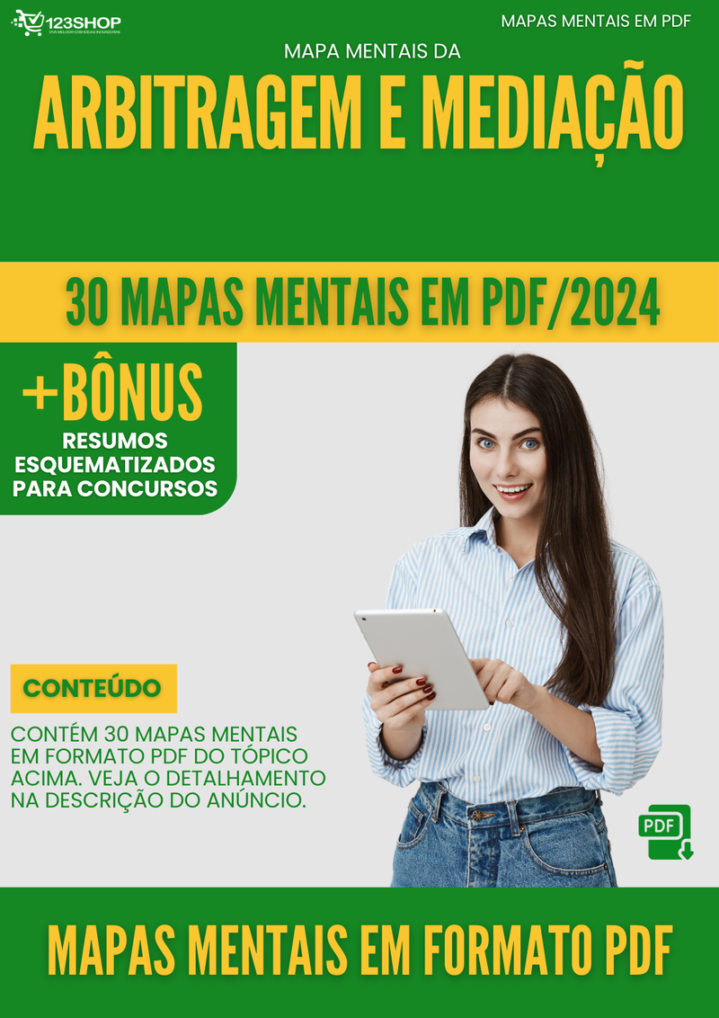 Mapas Mentais de Arbitragem E Mediação | loja123shop