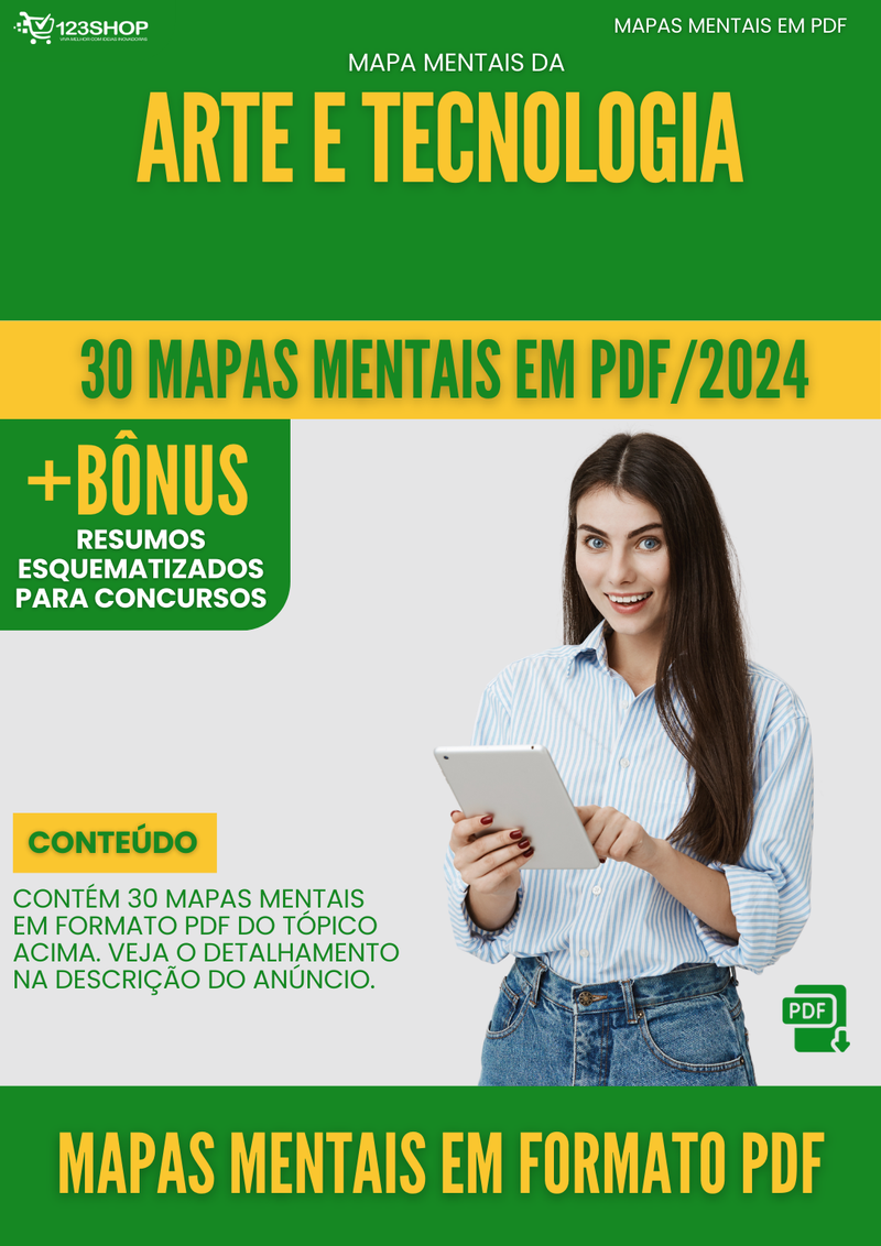 Mapas Mentais de Arte E Tecnologia | loja123shop