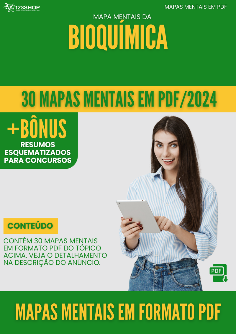 Mapas Mentais de Bioquímica | loja123shop