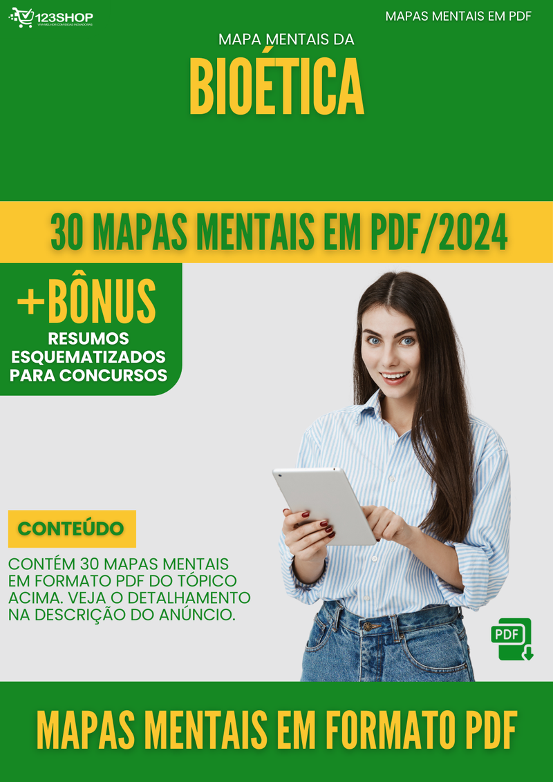 Mapas Mentais de Bioética | loja123shop