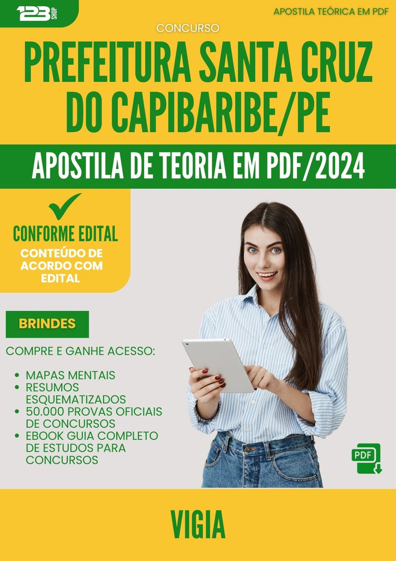 Apostila Teórica para Concurso Vigia Santa da Prefeitura Cruz Do Capibaribe Pe 2024 - Conteúdo de Acordo com Edital