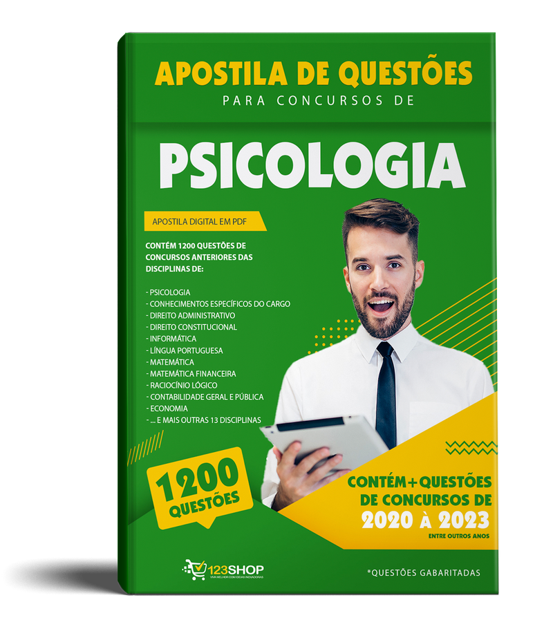 Simulado para Concursos de Psicologia- Mais de 1.200 Questões Gabaritadas