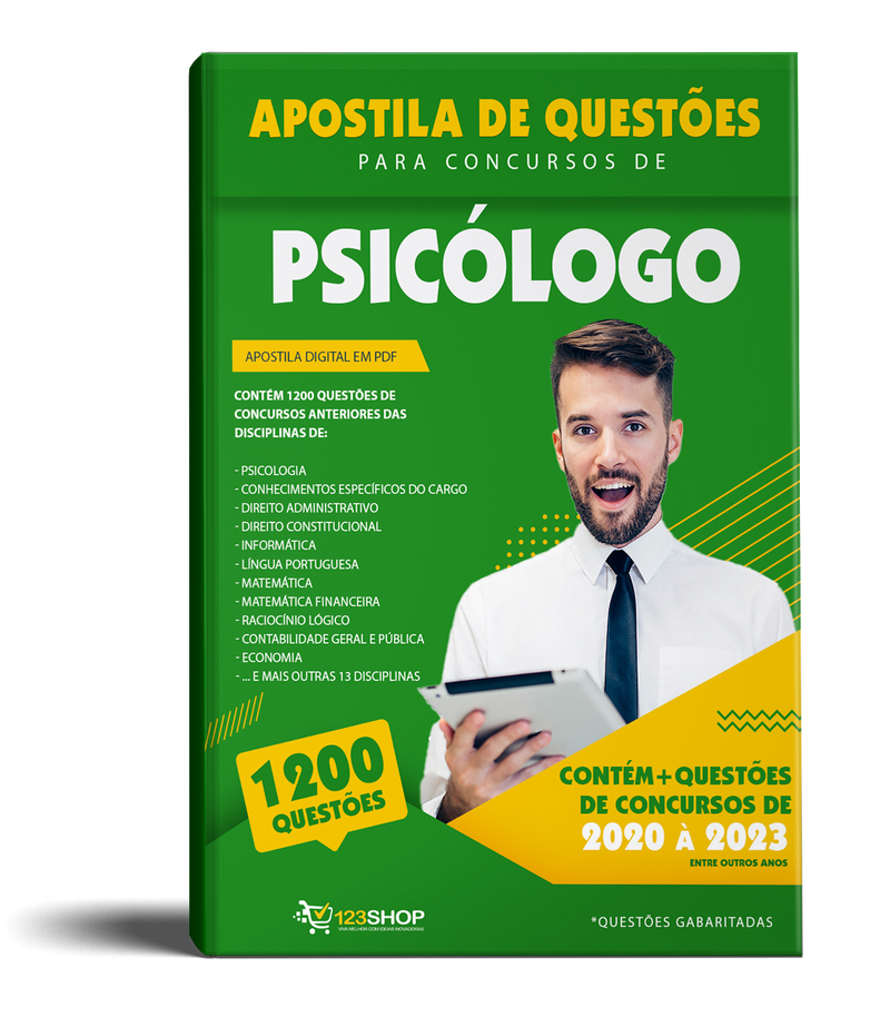 Simulado para Concursos de Psicólogo - Mais de 1.200 Questões Gabaritadas