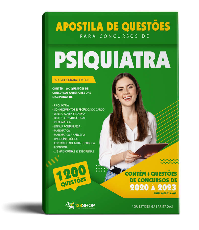 Simulado para Concursos de Psiquiatra - Mais de 1.200 Questões Gabaritadas