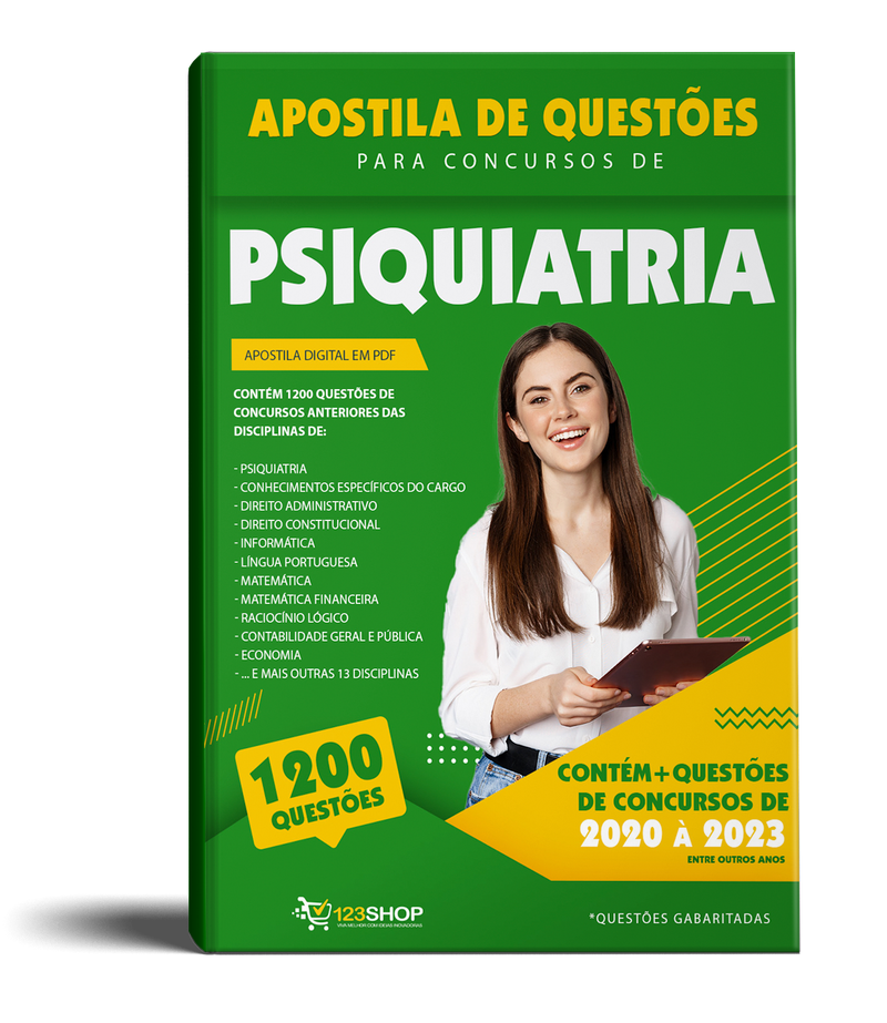 Simulado para Concursos de Psiquiatria - Mais de 1.200 Questões Gabaritadas