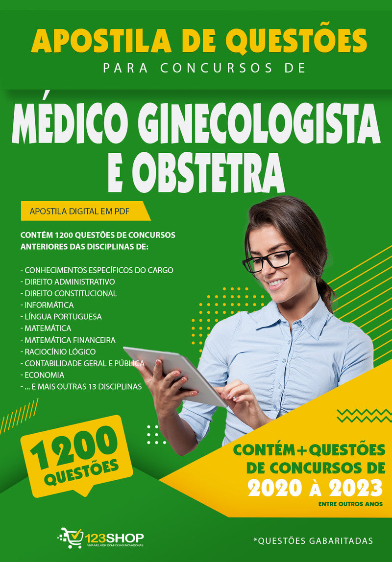 Simulado para Concursos de Médico Ginecologista e Obstetra - Mais de 1.200 Questões Gabaritadas