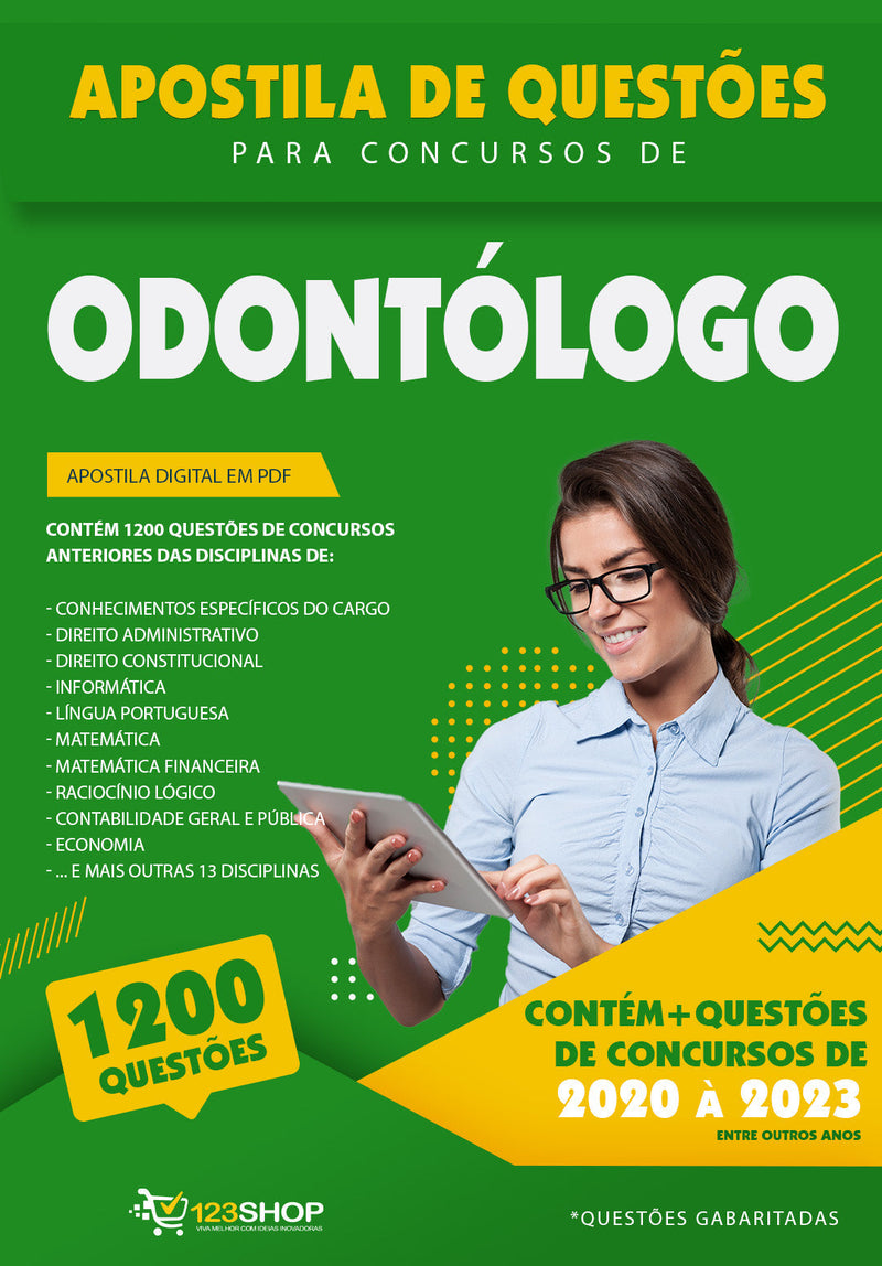 Simulado para Concursos de Odontólogo - Mais de 1.200 Questões Gabaritadas