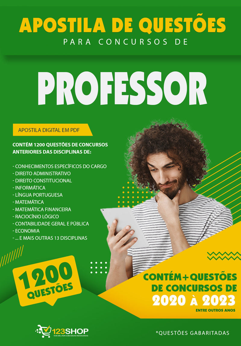 Simulado para Concursos de Professor - Mais de 1.200 Questões Gabaritadas