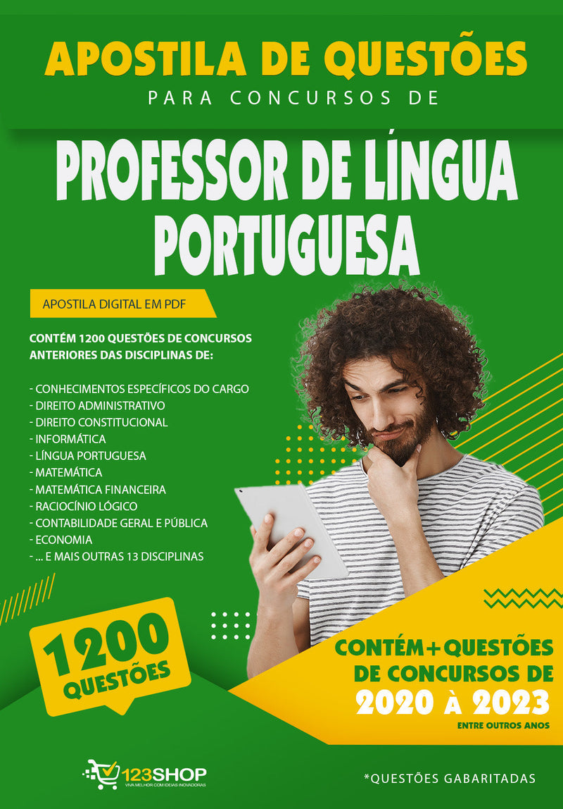 Simulado para Concursos de Professor de Língua Portuguesa - Mais de 1.200 Questões Gabaritadas