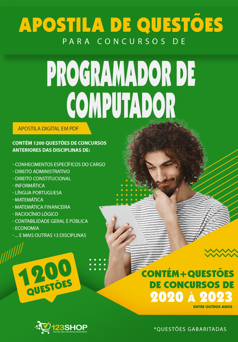 Simulado para Concursos de Programador de Computador - Mais de 1.200 Questões Gabaritadas